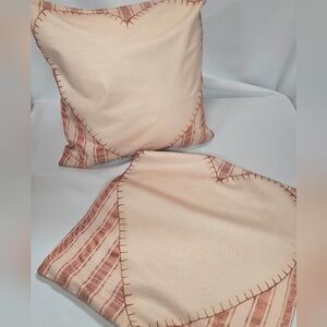 Primitive Heart Pillow Covers (2)